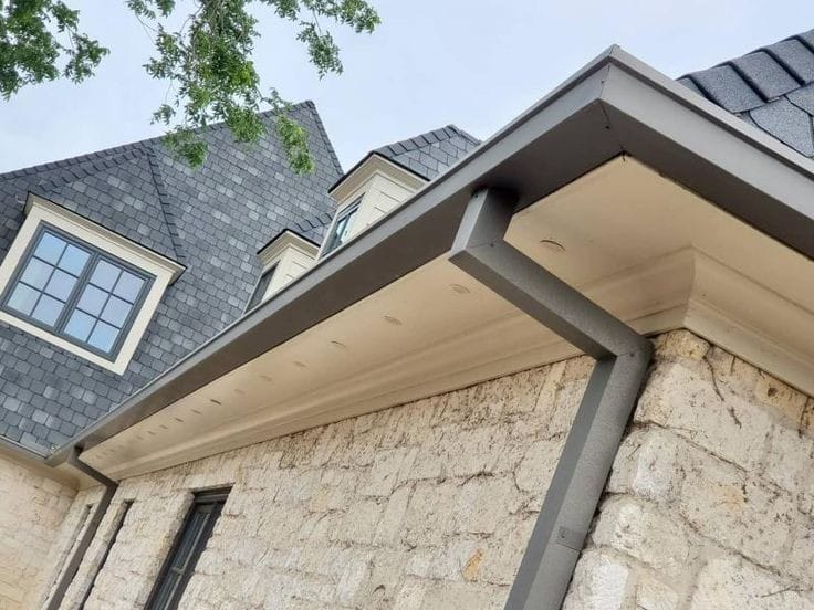 aluminum rain gutters