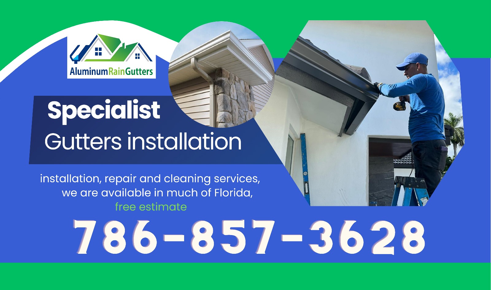 aluminum rain guterrs llc in Miami