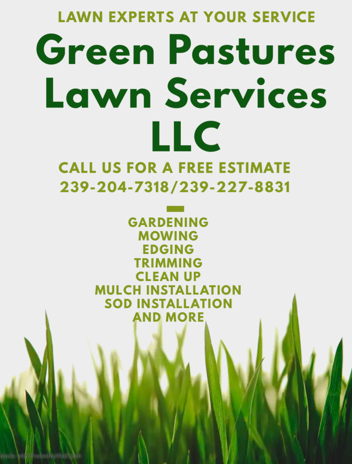 Green Pastures Lawn Services LLC