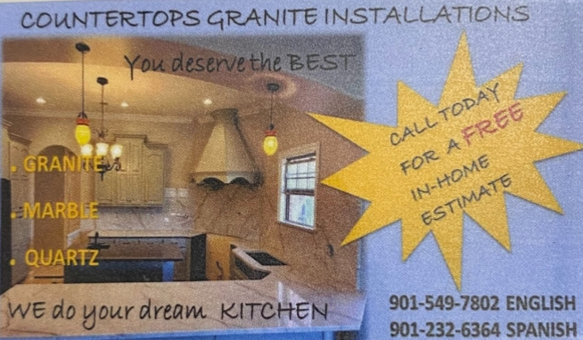 countertops granite installation in Memphis
