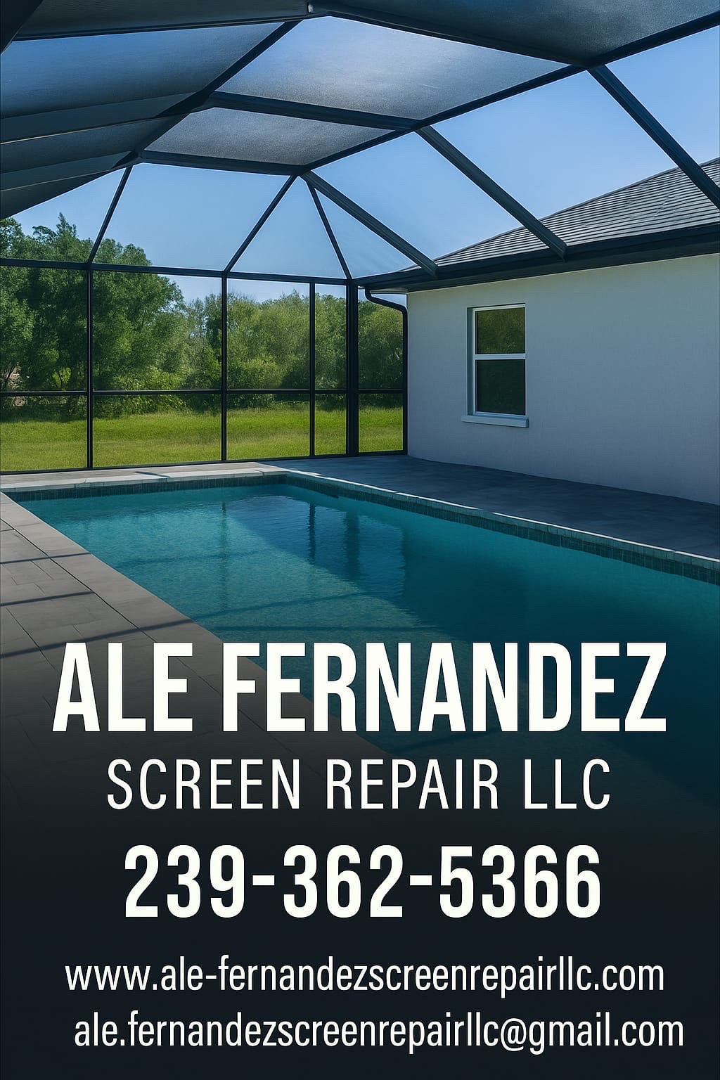 Ale Fernandez screen Repair llc in Fort Myers