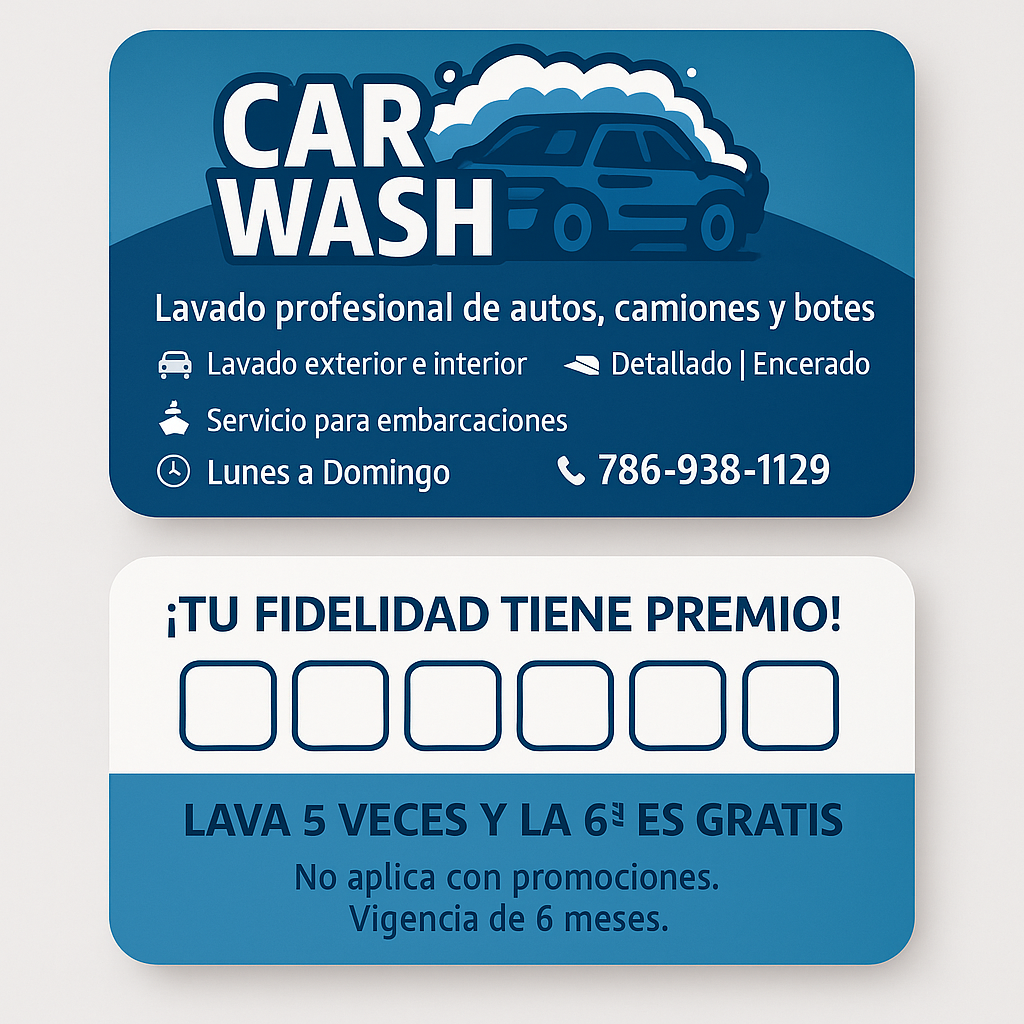 Car wash  in Miami 