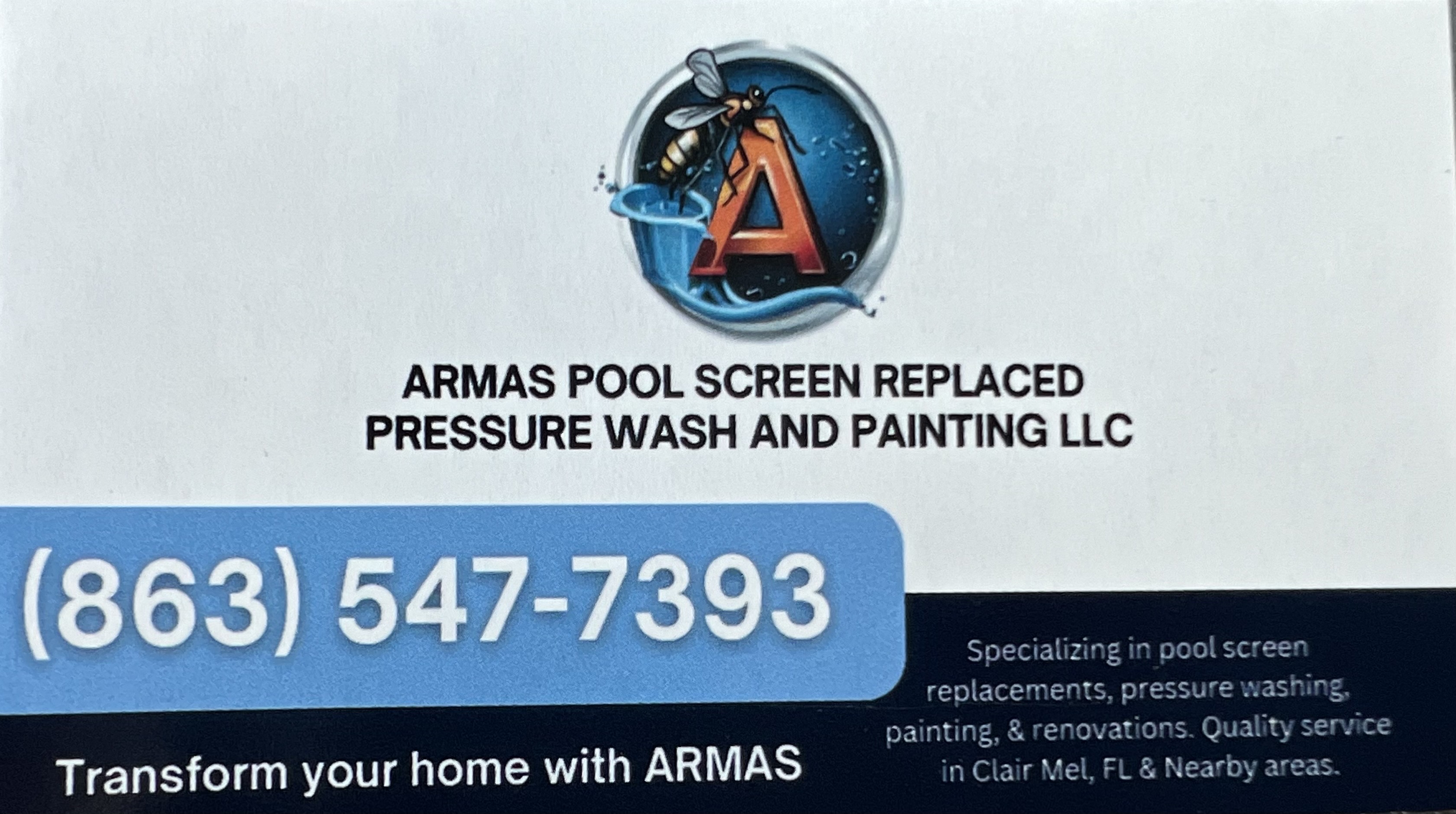 Armas Pool screen Replace Pressure Wash & Painting LLC in Tampa