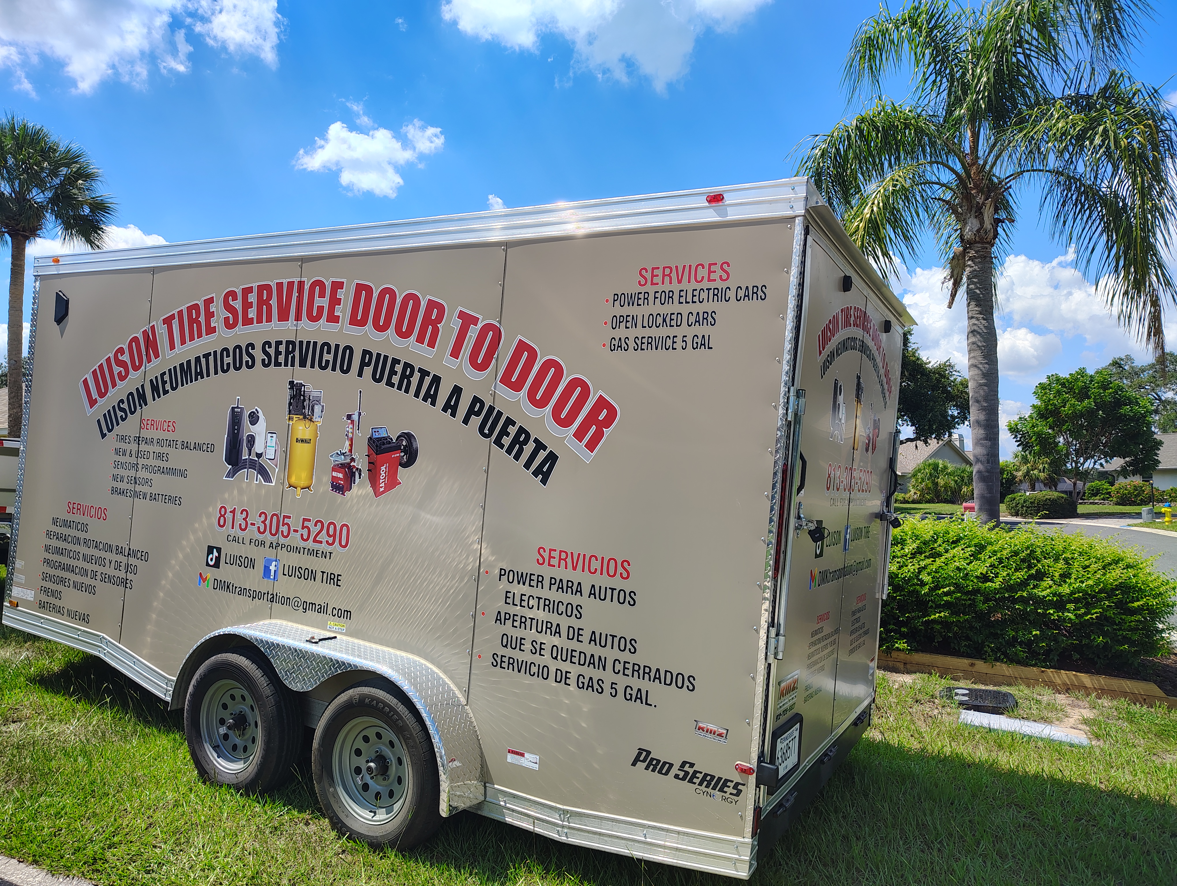 Image of mobile tire shop in tampa
