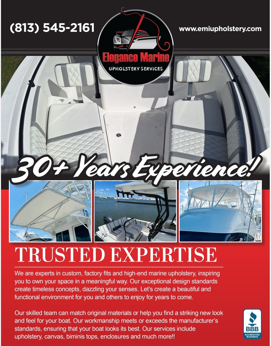 Image of Elegance Marine Upholstery Services  in Tampa