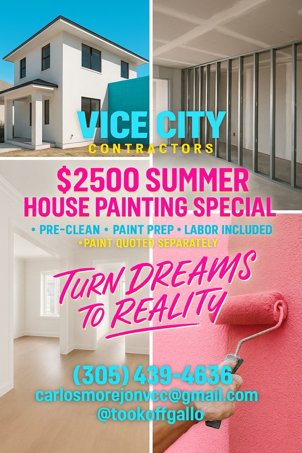 Image of summer paint special in Miami