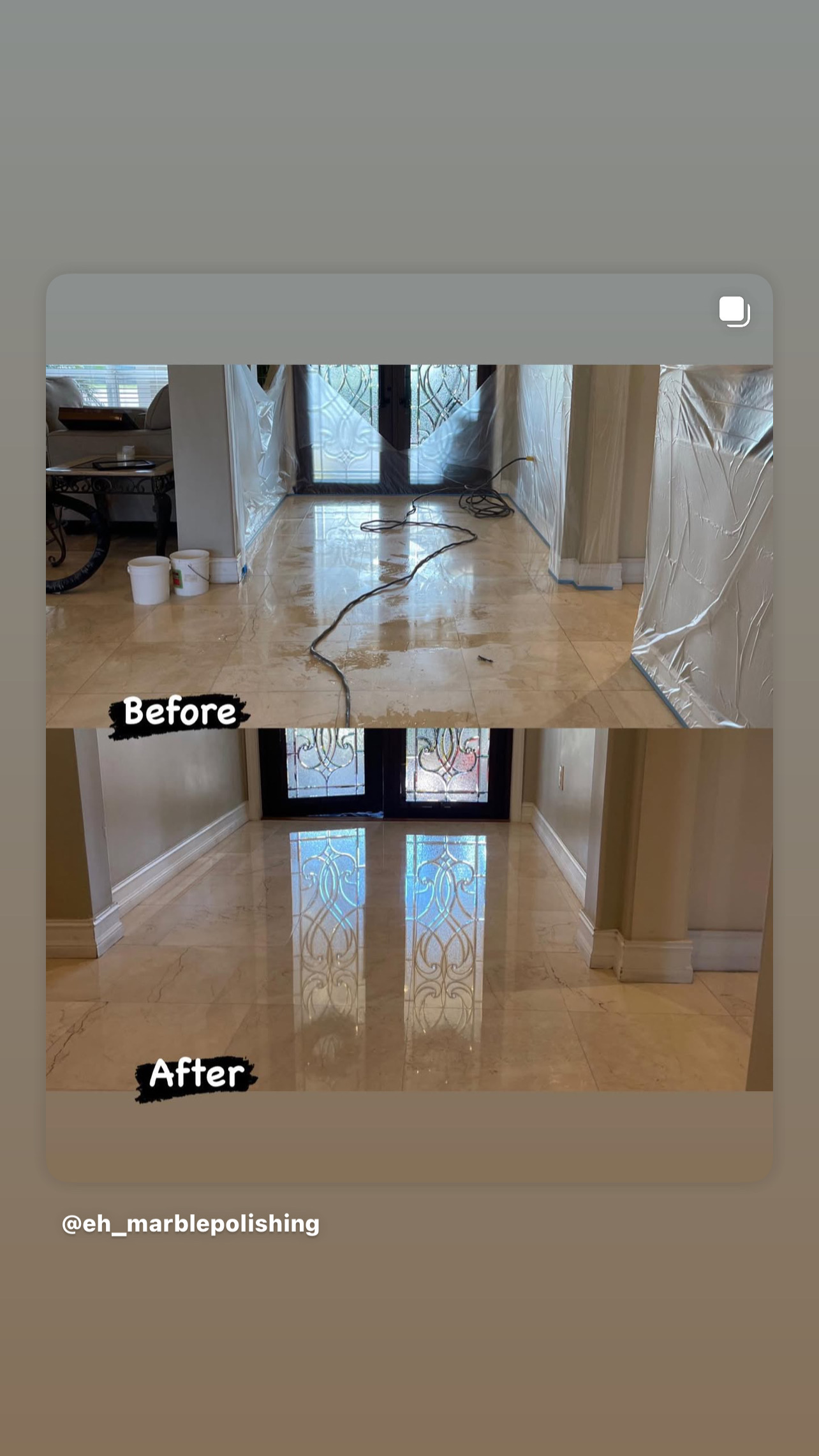 Image of polishing floors in Miami