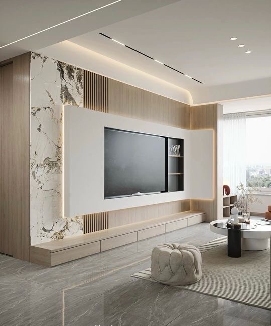Image of tv stand and fireplace desing  in lehigh acres