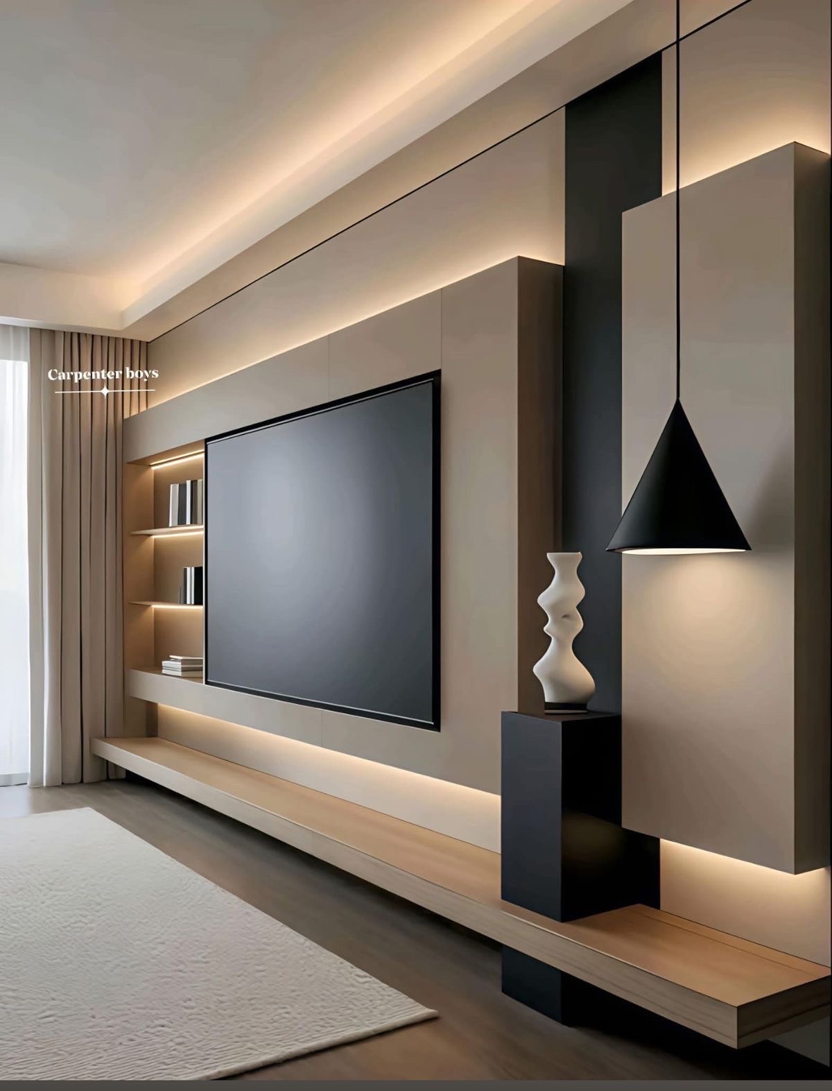 Image of tv stand and fireplace desing  in lehigh acres