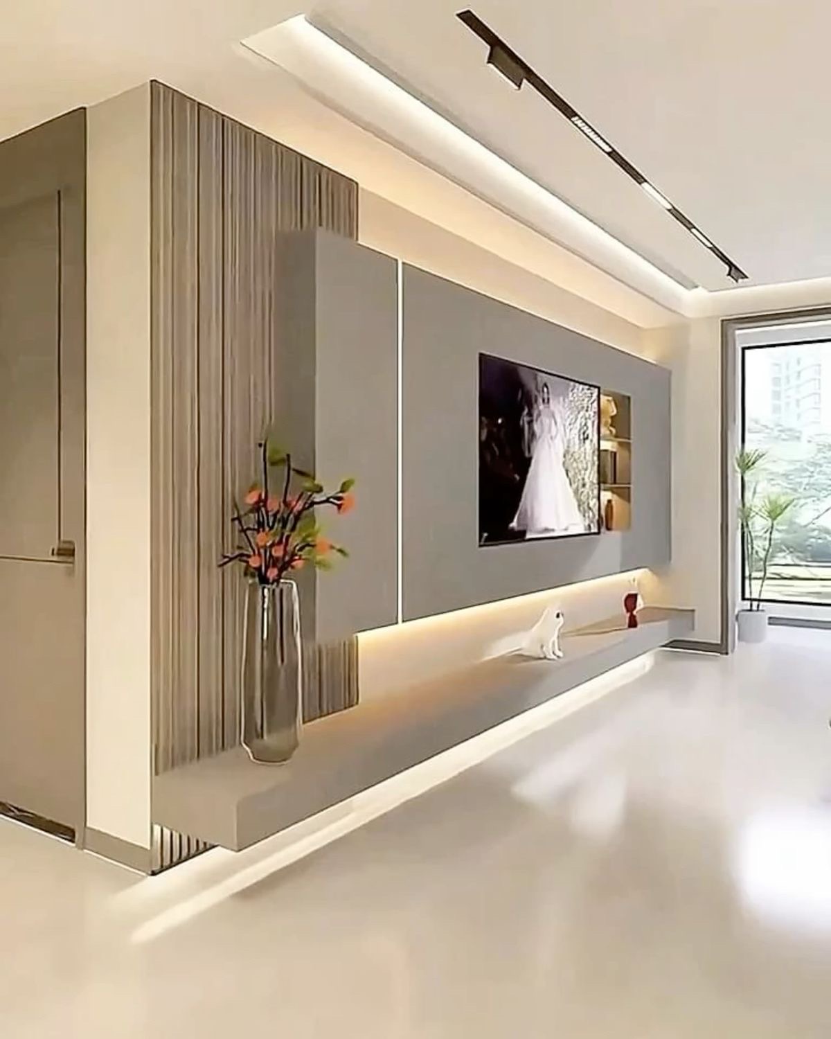 Image of tv stand and fireplace desing  in lehigh acres