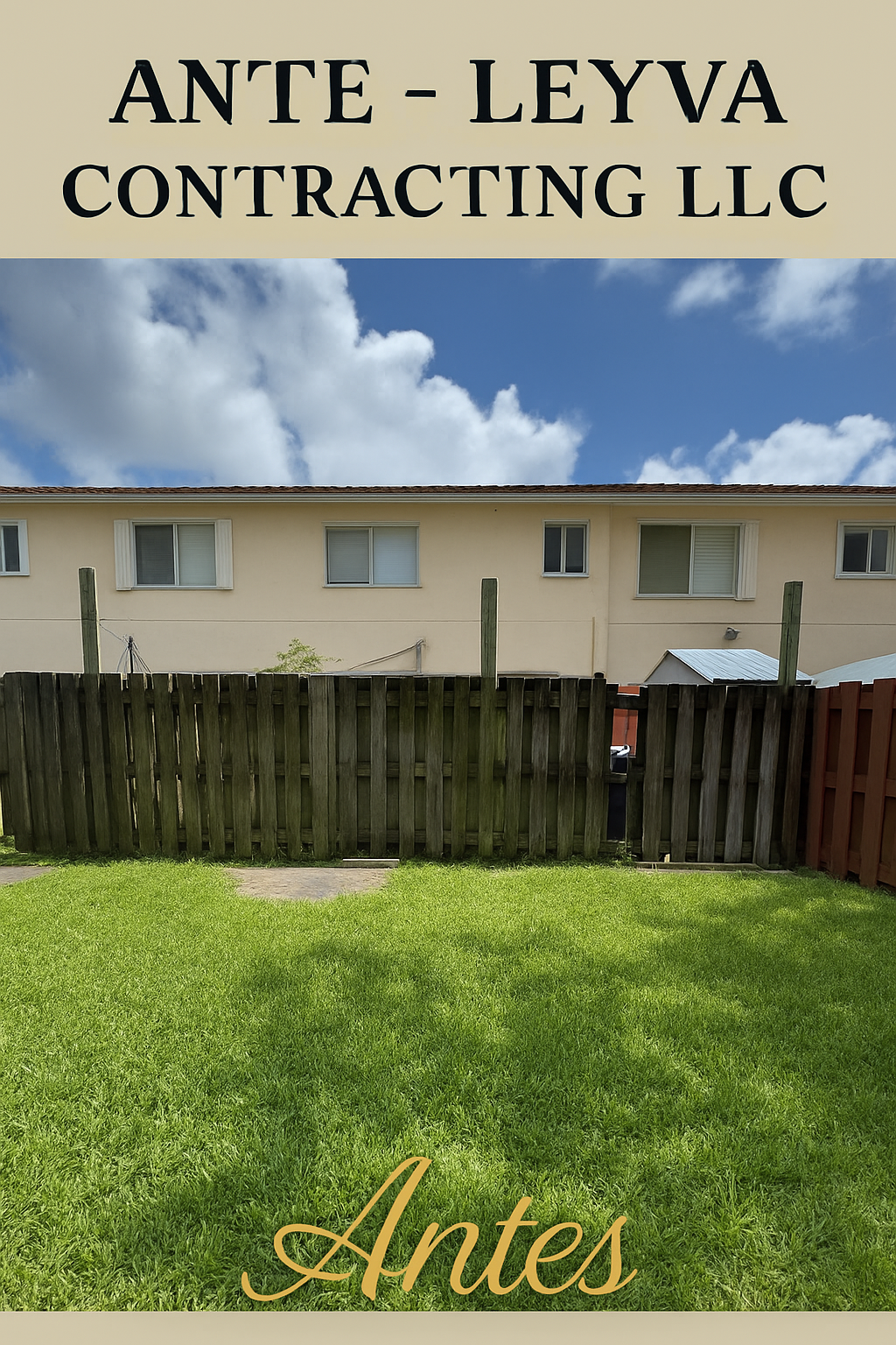 Image of wooden fence repair in Miami
