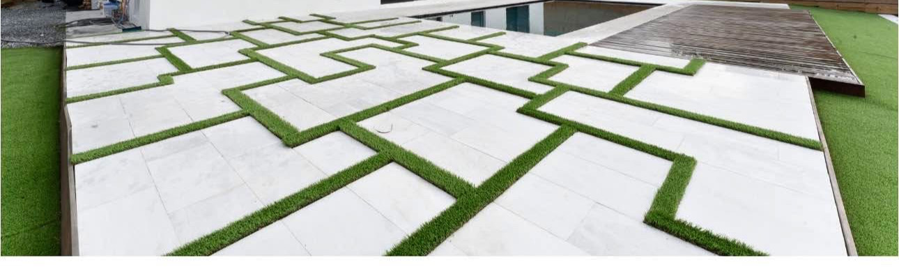 Image of CONCRETE SQUARES + ARTIFICIAL GRASS in Miami
