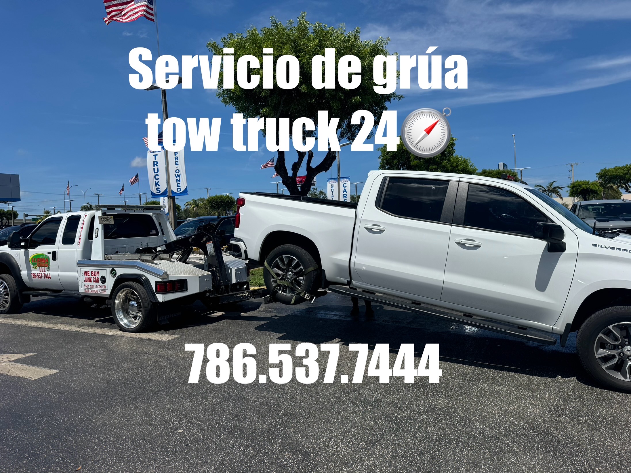 Image of Gruas en miami 24 horas towing service  in Miami 